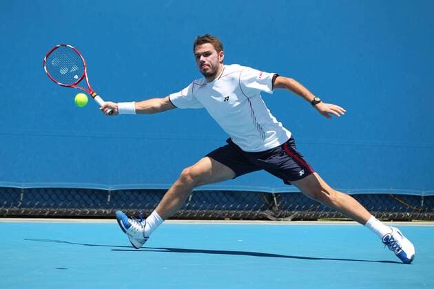 Stanislas Wawrinka, SUI, during first round of the 2013 Tennis Australian Open in Melbourne, 14 01 2013 -