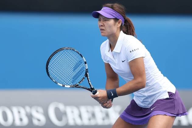 Li Na, CHN, during first round of the 2013 Tennis Australian Open in Melbourne, 14 01 2013 -
