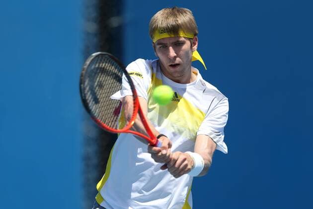 Cedrik-Marcel Stebe, GER, during first round of the 2013 Tennis Australian Open in Melbourne, 14 01 2013 -