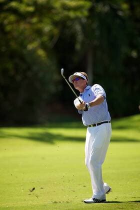 Jan. 13, 2013 - Honolulu, HI, USA - January 11, 2013: Davis Love III hits out of the fairway during the second round of the Sony Open at Waialae Country Club in Honolulu, HI. PGA Golf Herren Golf: Sony Open JAN 11 - ZUMAc04