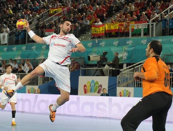 valero rivera during Egypt - Spain Group D 23 IHF World Championship Handball 2013 at Madrid Spain on January 14 2013, Stadium Caja Magica, Spain 
