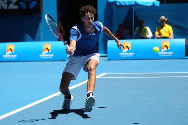 Robin Haase, NED, during first round of the 2013 Tennis Australian Open in Melbourne, 15 01 2013 -