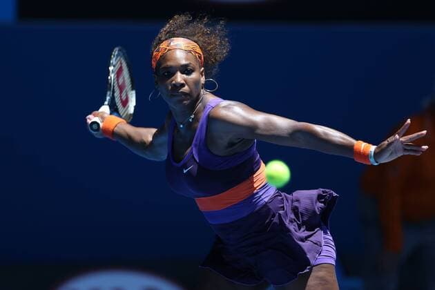 Serena Williams, USA, during first round of the 2013 Tennis Australian Open in Melbourne, 15 01 2013 -