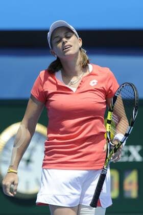 16.01.2013 Melbourne, Australia. Romina Oprandi of Switzerland in action on day three of the Australian Open from Melbourne Park. xEstherxLimx  ActionPlus20155683