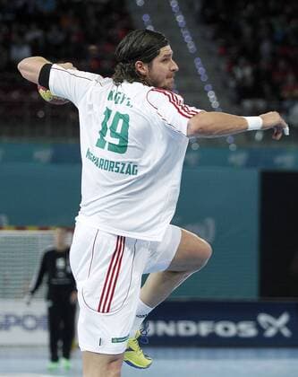 Hungary s Laszlo Nagy during 23rd Men s Handball World Championship preliminary round match.January 15,2013.  (201301155116)