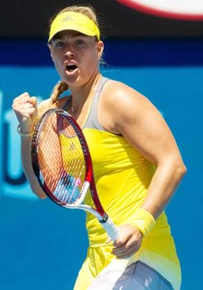TENNIS - WTA, Australian Open 2012 MELBOURNE,AUSTRALIEN,16.JAN.13 - TENNIS - WTA Tennis Damen Tour, Grand Slam, Australian Open. Bild zeigt den Jubel von Angelique Kerber (GER). 