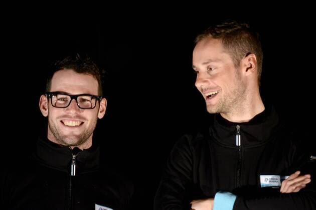 BELGIUM, GENT, JAN 15th 2013 - Team presentation of Belgian cycling team Omega Pharma - Quick Step - Mark Cavendish & Tom Boonen 