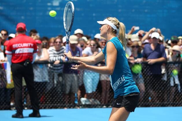 Maria Sharapova, RUS, during practice session at the 2013 Tennis Australian Open in Melbourne, 16 01 2013 -