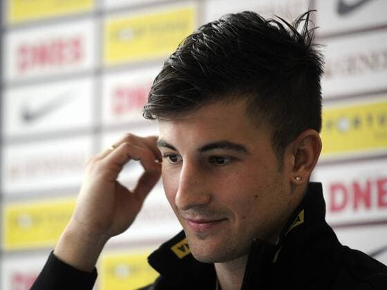 Czech soccer team Sparta Prague introduced new player Lukas Vacha during press conference in Prague, Czech Republic on January 9, 2013. (CTKxPhoto MichalxKrumphanzl) CTKPhotoP201301090586801  kru 3