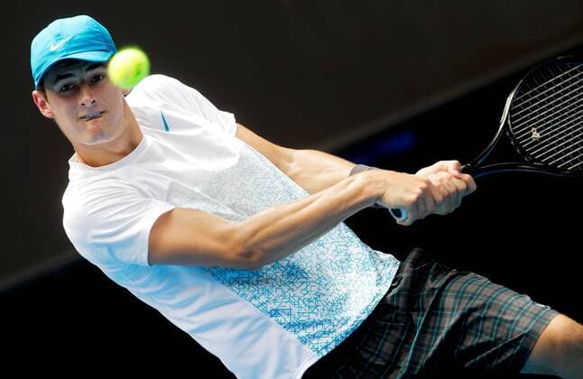 TENNIS - ATP, Australian Open 2012 MELBOURNE,AUSTRALIEN,17.JAN.13 - TENNIS - ATP Tennis Herren World Tour, Grand Slam, Australian Open. Bild zeigt Bernard Tomic (AUS). 