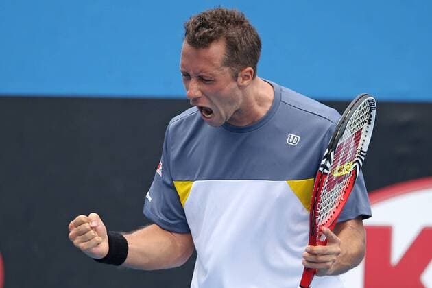 Philipp Kohlschreiber, GER, during second round of the 2013 Tennis Australian Open in Melbourne, 17 01 2013 -