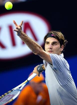 TENNIS - ATP, Australian Open 2012 MELBOURNE,AUSTRALIEN,17.JAN.13 - TENNIS - ATP Tennis Herren World Tour, Grand Slam, Australian Open. Bild zeigt Roger Federer (SUI). 