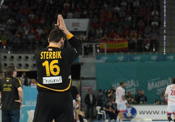 player spain goalkeeper sterbik arpad (16) during Hungary - Spain Group D 23 IHF World Championship Handball 2013 at Madrid Spain on January 17 2013, Stadium Caja Magica, Spain 