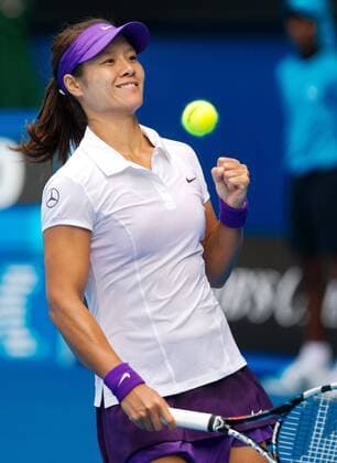 TENNIS - WTA, Australian Open 2012 MELBOURNE,AUSTRALIEN,18.JAN.13 - TENNIS - WTA Tennis Damen Tour, Grand Slam, Australian Open. Bild zeigt den Jubel von Na Li (CHN). 
