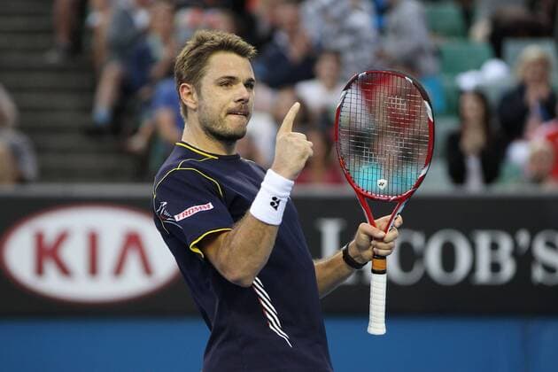 Stanislas Wawrinka, SUI, during third round of the 2013 Tennis Australian Open in Melbourne, 18 01 2013 -