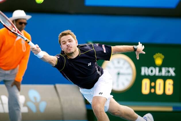 TENNIS - ATP, Australian Open 2012 MELBOURNE,AUSTRALIEN,18.JAN.13 - TENNIS - ATP Tennis Herren World Tour, Grand Slam, Australian Open. Bild zeigt Stanislas Wawrinka (SUI). 