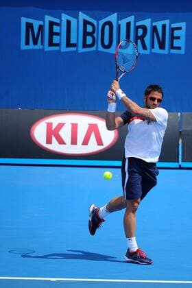 Janko Tipsarevic (SRB) TENNIS : Open d Australie - Melbourne - 18 01 2013 Bouyer Tennismag Panoramlc 