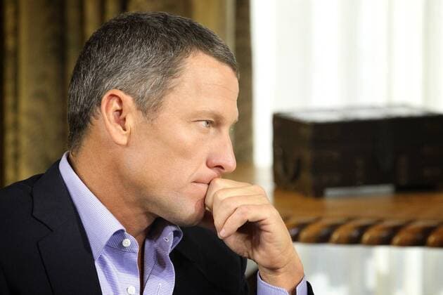 Jan 17, 2013 - Austin, Texas, U.S. - A handout picture made available by George Burns on January 14, 2013 shows former US cyclist LANCE ARMSTRONG during an interview with Oprah Winfrey in Austin, Texas. Lance Armstrong admitted for the first time that he had used banned substances to enhance his cycling performances. The American cyclist answered yes, when asked by Oprah Winfrey, whether he had used EPO, human growth hormone, blood transfusions and other banned substances to achieve his seven Tour de France Titles. Oprah Interviews Lance Armstrong - ZUMAz03