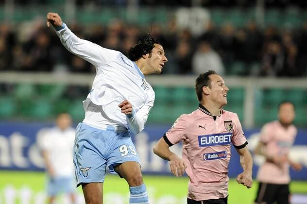 Sergio Floccari Lazio Goal celebration 19 1 2013 Football Calcio 2012 2013 Serie A US Palermo - Lazio Rom - fnozxinside
