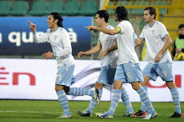 Sergio Floccari Lazio Goal celebration 19 1 2013 Football Calcio 2012 2013 Serie A US Palermo - Lazio Rom - fnozxinside