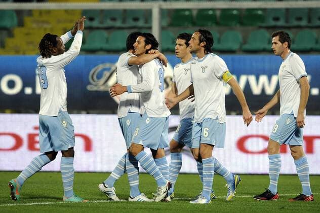 Sergio Floccari Lazio Goal celebration 19 1 2013 Football Calcio 2012 2013 Serie A US Palermo - Lazio Rom - fnozxinside