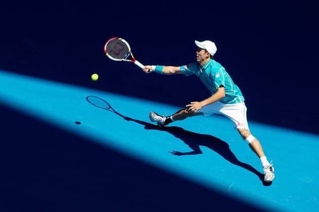 TENNIS - ATP, Australian Open 2012 MELBOURNE,AUSTRALIEN,20.JAN.13 - TENNIS - ATP Tennis Herren World Tour, Grand Slam, Australian Open. Bild zeigt Kei Nishikori (JPN). 