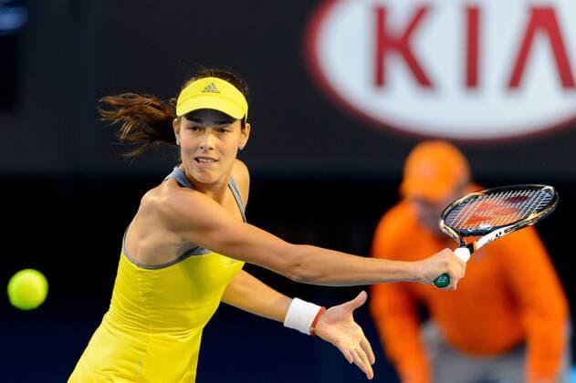 Jan. 20, 2013 - Melbourne, Victoria, Australia - January 20, 2013: Ana Ivanovic (SRB) in action in a fourth round match on day seven of the 2013 Australian Open grand slam tennis tournament at Melbourne Park in Melbourne, Australia. Tennis 2013: Australian Open JAN 20 - ZUMAc04