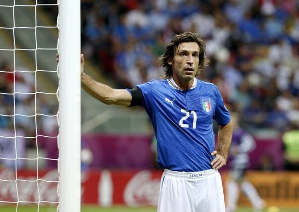 Fussball-Europameisterschaft ,Warschau,Poland 28.06.2012 Fußball-Herren-DFB-Nationalmannschaft Deutschland - Italien 1-2 Andrea PIRLO (ITA)
