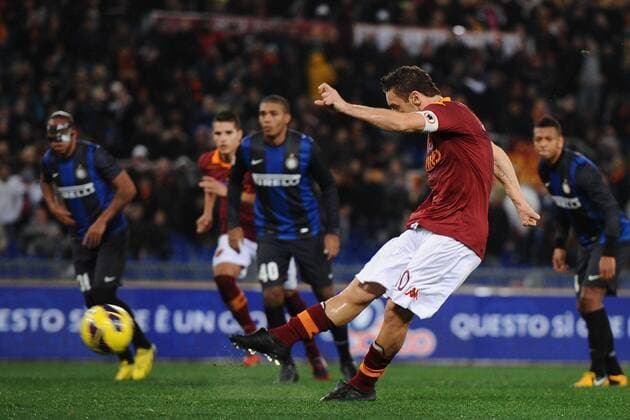 Francesco Totti - Roma, Serie A, AS Rom vs Inter Mailand AntoniettaxBaldassarre
