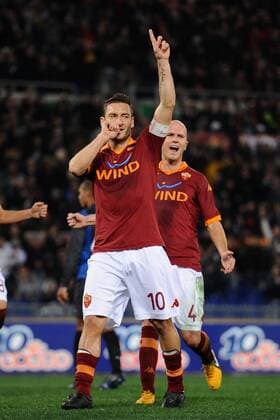 Francesco Totti - Roma, Serie A, AS Rom vs Inter Mailand AntoniettaxBaldassarre