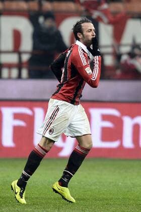 Milan 20 01 2013 - Serie A AC Milan - FC Bologna: Giampaolo Pazzini 