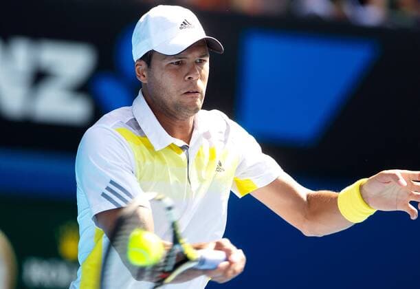 TENNIS - WTA, Australian Open 2012 MELBOURNE,AUSTRALIEN,21.JAN.13 - TENNIS - ATP Tennis Herren Tour, Grand Slam, Australian Open. Bild zeigt Jo-Wilfried Tsonga (FRA). 