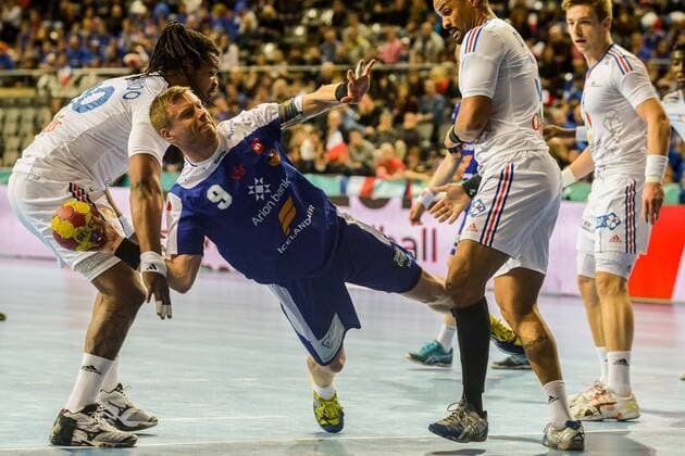 Barcelona 20.01.2013 IHF Men s Handball World Championship 2012 - France vs Iceland: Gudjon Valur Sigurdsson xFot.xGrzegorzxTrzpilxForum trgr_190113 