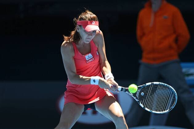 Agnieszka Radwanska, POL, playing the quarter-final of the 2013 Tennis Australian Open in Melbourne, 22 01 2013 -