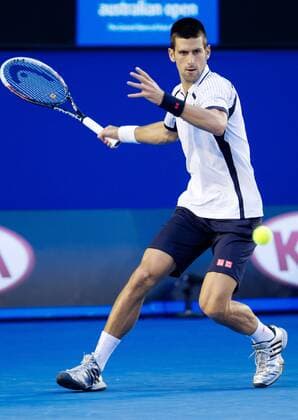 TENNIS - ATP, Australian Open 2013 MELBOURNE,AUSTRALIEN,22.JAN.13 - TENNIS - ATP Tennis Herren Tour, Grand Slam, Australian Open. Bild zeigt Novak Djokovic (SRB). 