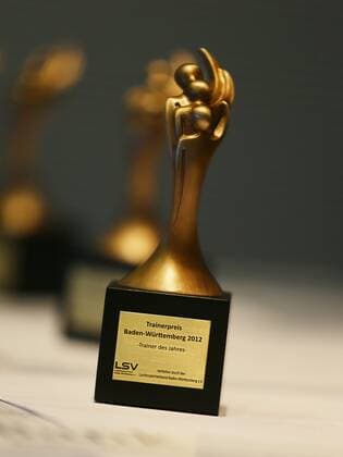 Stuttgart, GER, Verleihung Trainerpreis Baden-Württemberg 2012 , Trophäe , Preis, Skulptur
