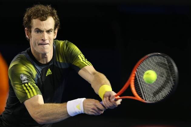 Andy Murray, GBR, during semi-final of the 2013 Tennis Australian Open in Melbourne, 25 01 2013 -