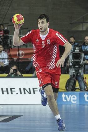 Spanien, Barcelona, Palau Sant Jordi, Spiel um Platz 3 , Kroatien - Slowenien,Domagoj Duvnjak (CRO)