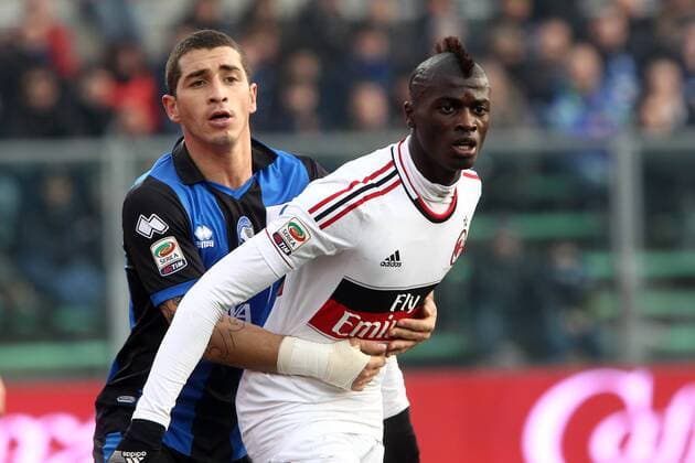 M Baye Niang Milan Carlos Emilio Carmona Atalanta Bergamo 27 01 2013 Stadio Atleti Azzurri d Italia Football Calcio Serie A 2012 13 Atalanta vs Milan PaoloxNucci
