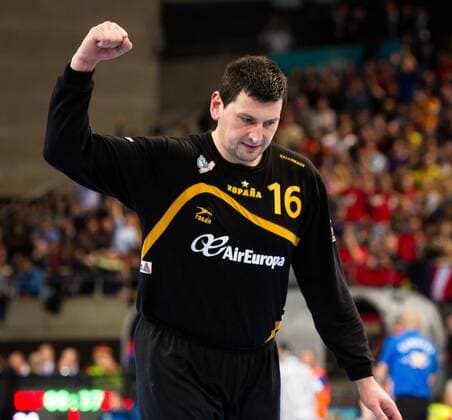 27.01.2013, Palau Sant Jordi, Barcelona, ESP, IHF, Handball Weltmeisterschaft der Herren, Finale, Spanien vs Dänemark, im Bild Arpad Sterbik (ESP)