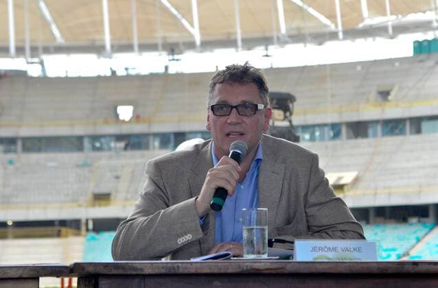 FIFA Generalsekretär Jerome Valcke Besichtigung der Arena Fonte Nova in Salvador. Spielort der WM 2014 in Brasilien. Salvador BA, Brasil 29 01 2013. x(2113)xMauroxAkinxNassorx xFotoax  (14005)