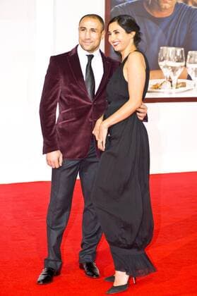 Arthur Abraham in Begleitung, anlässlich an der Premiere von KOKOWÄÄH 2 Dienstag, 29. Januar 2012, Cinestar am Potsdamer Platz, Berlin Weltpremiere von KOKOWÄÄH 2