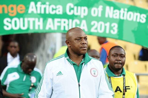 2013 Orange AFCON: Ethiopia v Nigeria RUSTENBURG, SOUTH AFRICA - JANUARY 29, Head coach Stephen Keshi of Nigeria during the 2013 African Cup of Nations match between Ethiopia and Nigeria at Royal Bafokeng Stadium on January 29, 2013 in Rustenburg, South Africa Gallo0935187