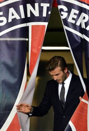 David Beckham - Neuzugang bei FC Paris St. Germain - 31 01 2013 AnthonyBIBARD FEP Panoramic 