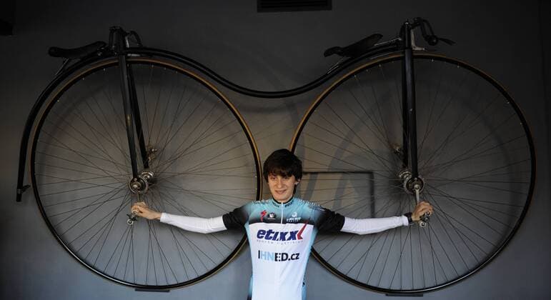 Czech speed skater Martina Sablikova is seen at a press conference to present a new continental cycling team Etixx-IHNED and introduce the management and partner team Omega Pharma-Quick-Step. Martina Sablikova is seen in Prague, Czech Republic, January 31, 2013. (CTKxPhoto MichalxKrumphanzl) CTKPhotoP201301310410301  kru 6