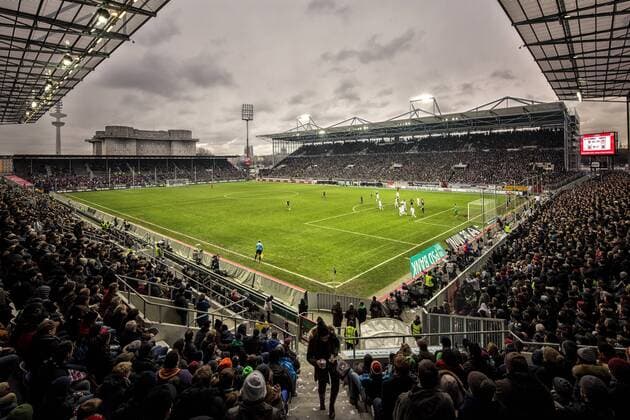 Fußball, Stadiongeschichte FC St. Pauli 03.02.2013, Hamburg, Stadion am Millerntor - Heimspielstätte des FC St.Pauli
