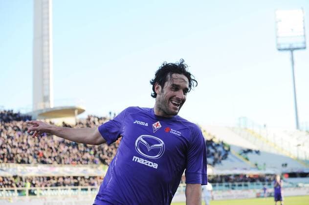 IPP20130203 Football - soccer: Serie A, AC Florenz - FC Parma, Luca Toni jubelt - xHOCHxZWEIx xItalyxPhotoxPressx 