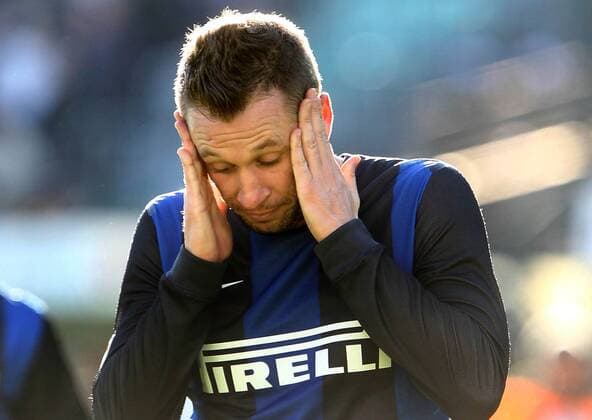 Antonio Cassano Inter.Siena 03 02 2013 Stadio Franchi .Football Calcio Serie A 2012 13.Siena v Inter. PaoloxNucci