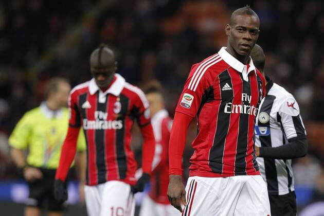 Mario Balotelli Milan, Milano 3 2 2013 .Stadio S.Siro . Football Calcio 2012 2013 Serie A. AC Milan - Udinese Calcio. MarcoxBertorello