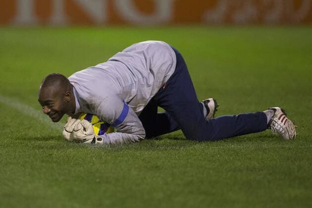 (L-R) Kenneth Vermeer of Holland during the Training Session of the Dutch Team at Sportpark Nieuw Zuid on February 4 , 2013 in Katwijk, The Netherlands. Training session Dutch team Training 2013 xVIxLaurensxLindhoutxIVx 1373049